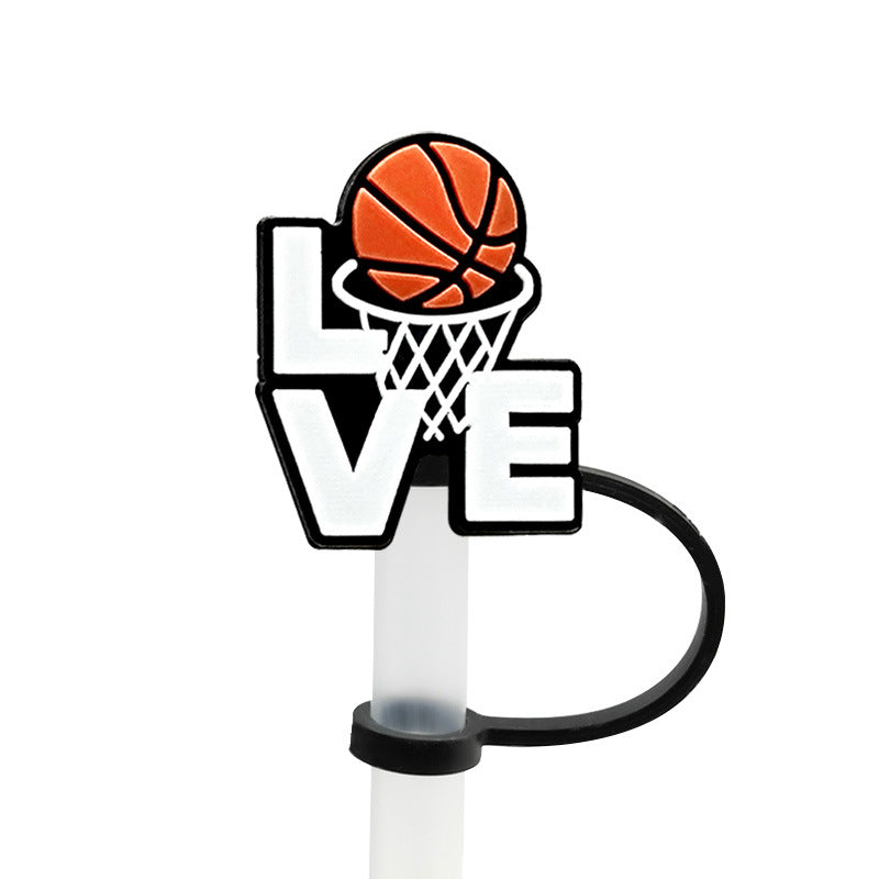 Wholesale 10pcs/pack  Cartoon Party Straw Cover Straw Cap Silicone Dust Plug